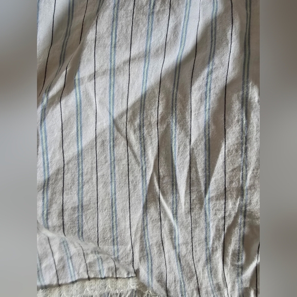 Vtg Y2k American Eagle Babydoll Faux Wrap Striped Spaghetti Strap Top Sz 6 (S) - Picture 4 of 8